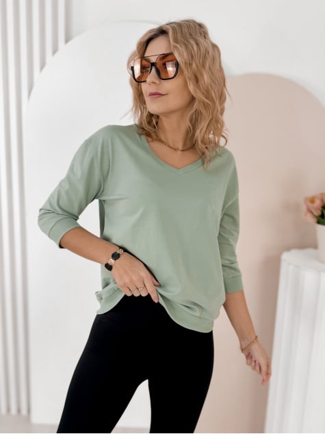 BLUZKA SOLENA PISTACJOWA