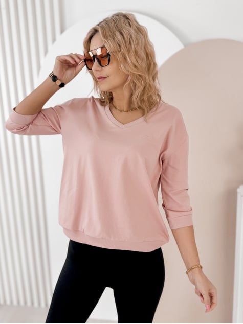 BLUZKA SOLENA PUDROWY RÓŻ