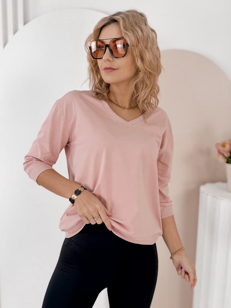 BLUZKA SOLENA PUDROWY RÓŻ