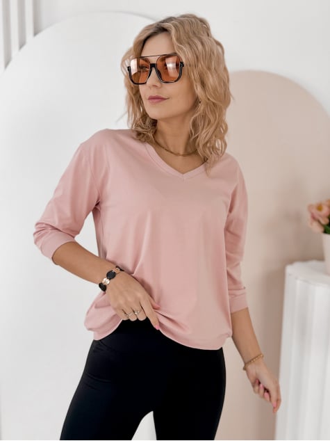 BLUZKA SOLENA PUDROWY RÓŻ