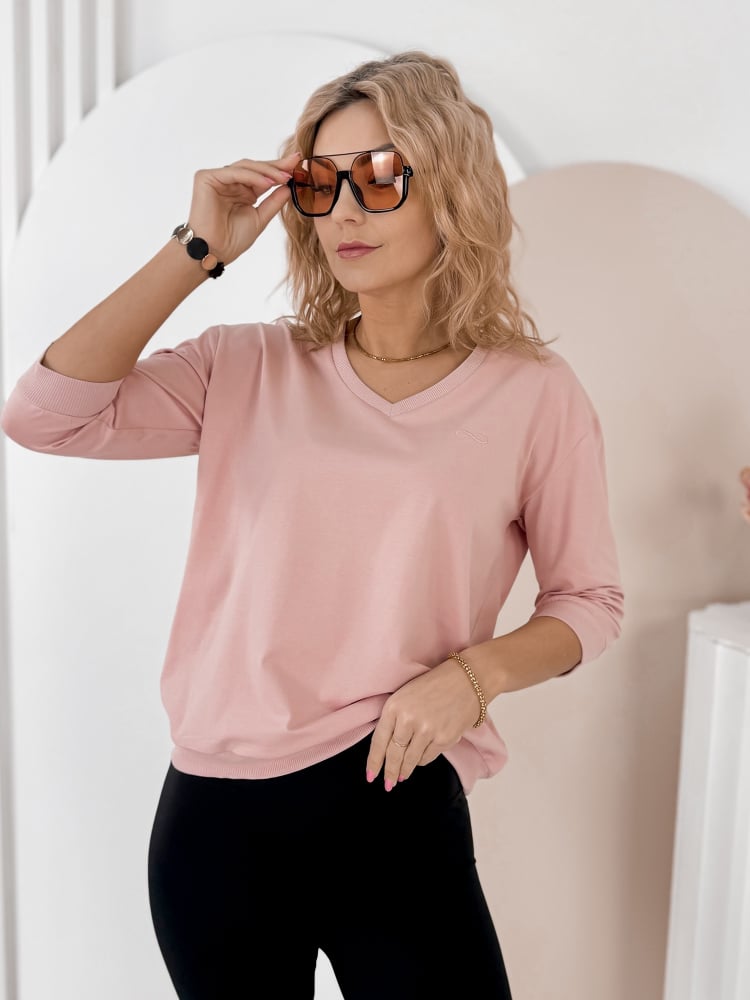 BLUZKA SOLENA PUDROWY RÓŻ