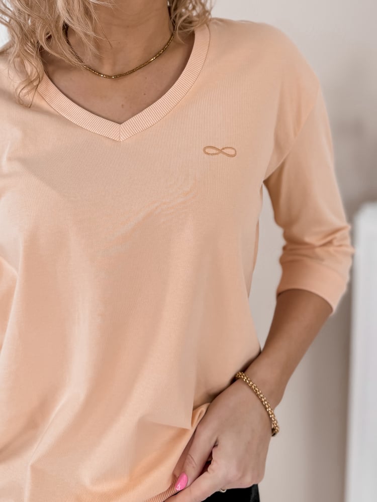 BLUZKA SOLENA BRZOSKWINIOWA