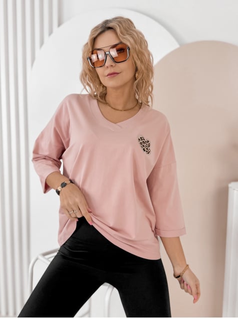 BLUZKA PHILIPE PUDROWY RÓŻ