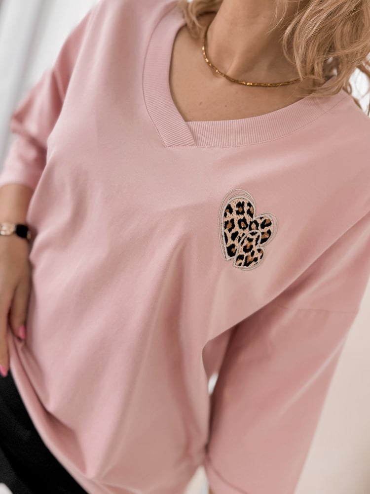 BLUZKA PHILIPE PUDROWY RÓŻ