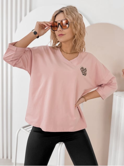 BLUZKA PHILIPE PUDROWY RÓŻ