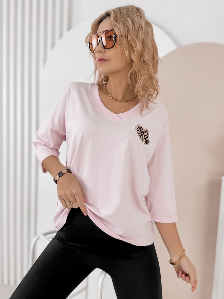 BLUZKA PHILIPE JASNORÓŻOWY