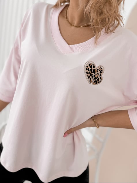 BLUZKA PHILIPE JASNORÓŻOWY