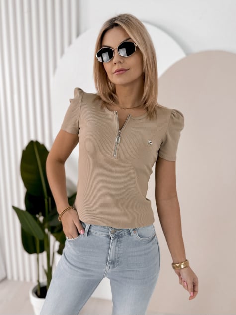 BLUZKA CLEVES BEŻOWA