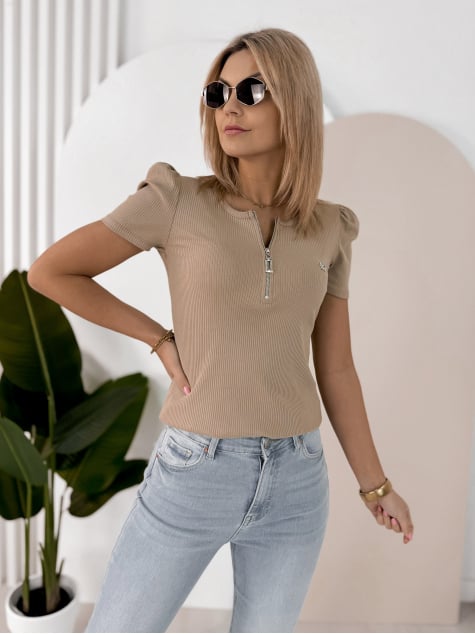 BLUZKA CLEVES BEŻOWA