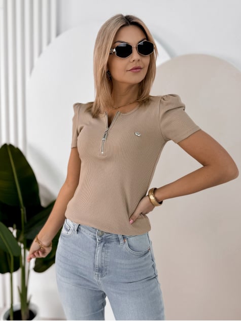 BLUZKA CLEVES BEŻOWA