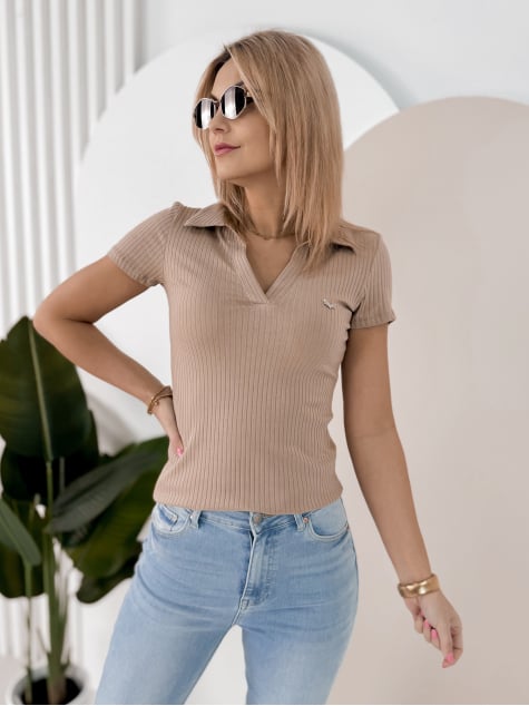 BLUZKA BELLAMI BEŻOWA