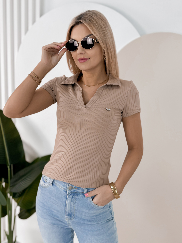 BLUZKA BELLAMI BEŻOWA