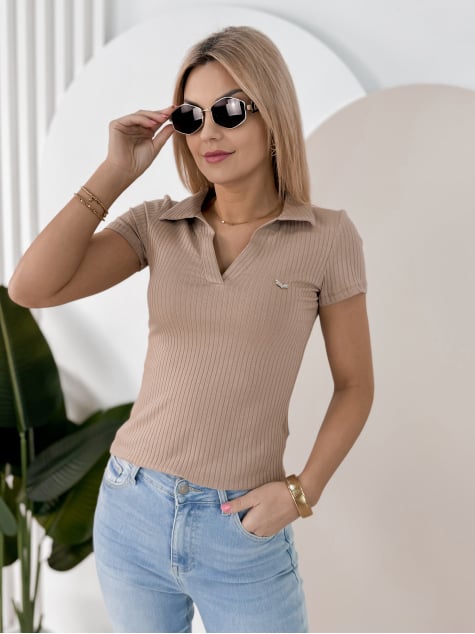 BLUZKA BELLAMI BEŻOWA