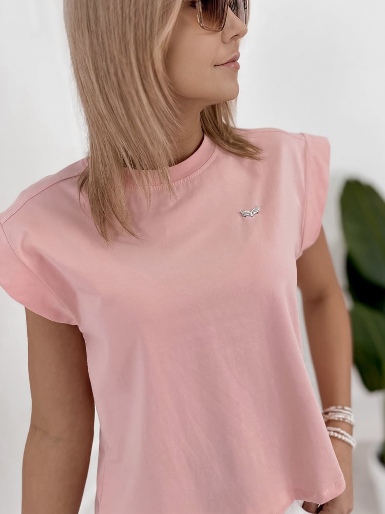 BLUZKA AMARIEL PUDROWY RÓŻ