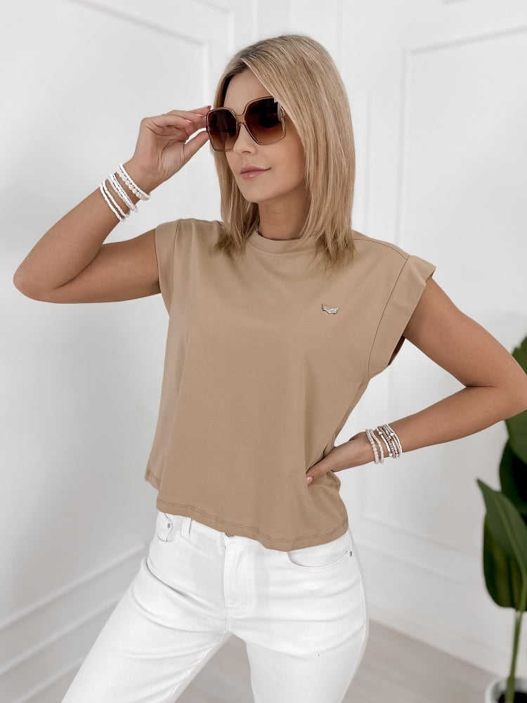 BLUZKA AMARIEL KARMELOWA