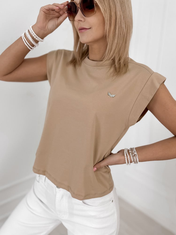 BLUZKA AMARIEL KARMELOWA