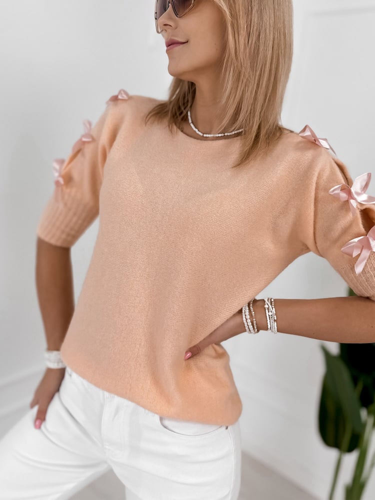 SWETER CORALINE BRZOSKWINIOWY