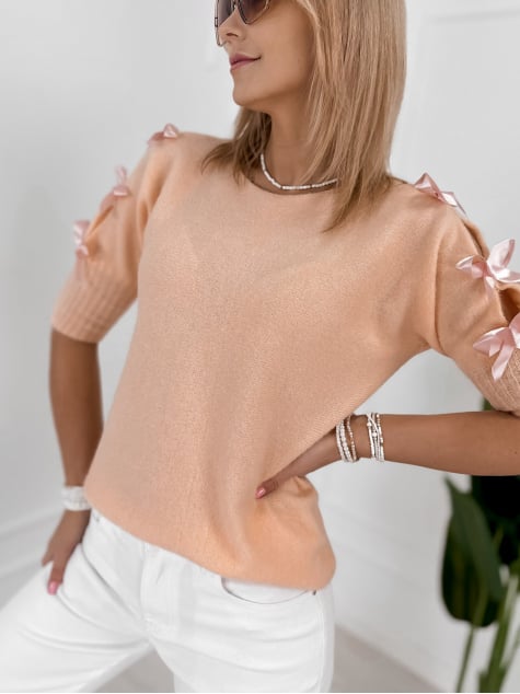 SWETER CORALINE BRZOSKWINIOWY