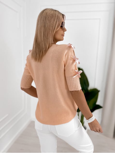 SWETER CORALINE BRZOSKWINIOWY