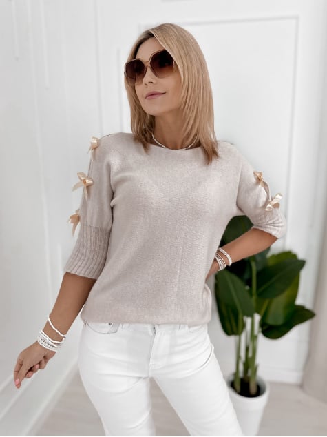 SWETER CORALINE BEŻOWY