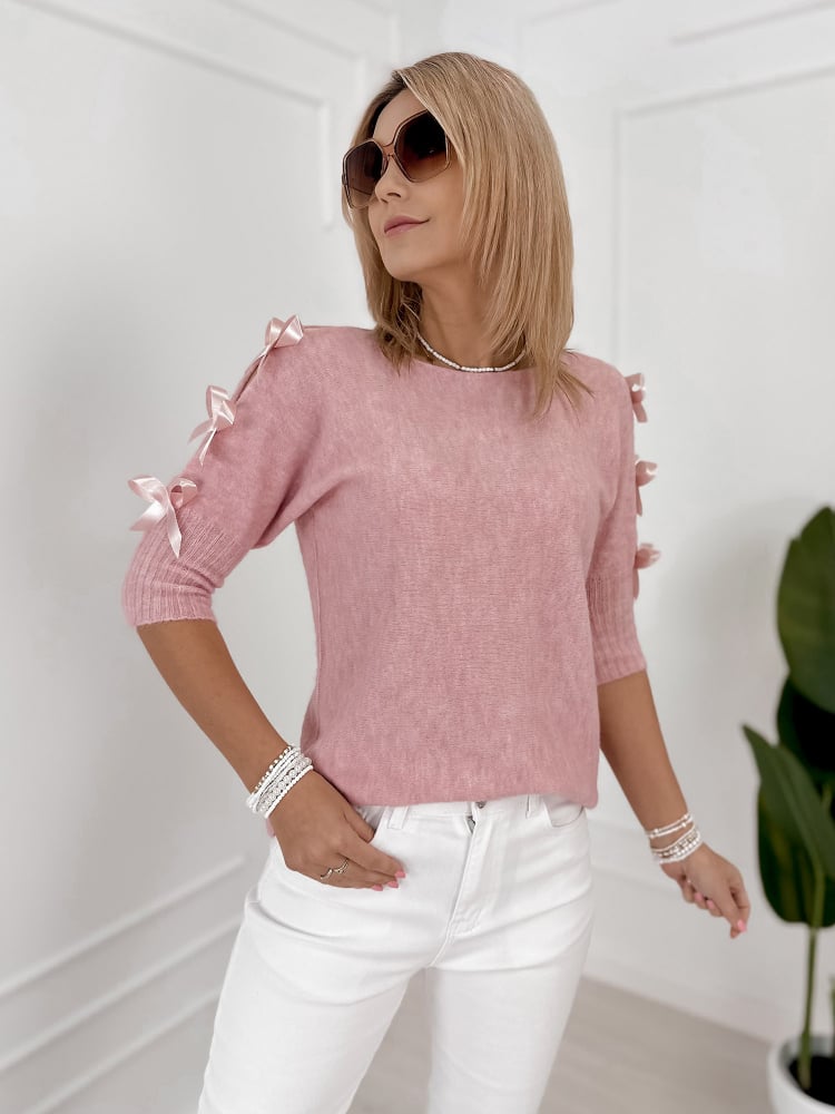 SWETER CORALINE PUDROWY RÓŻ