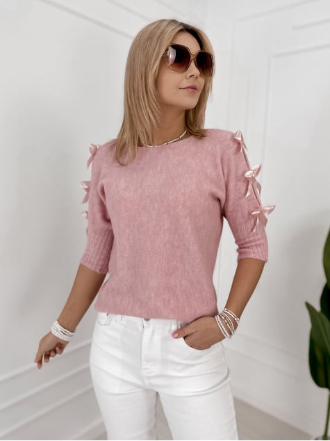SWETER CORALINE PUDROWY RÓŻ