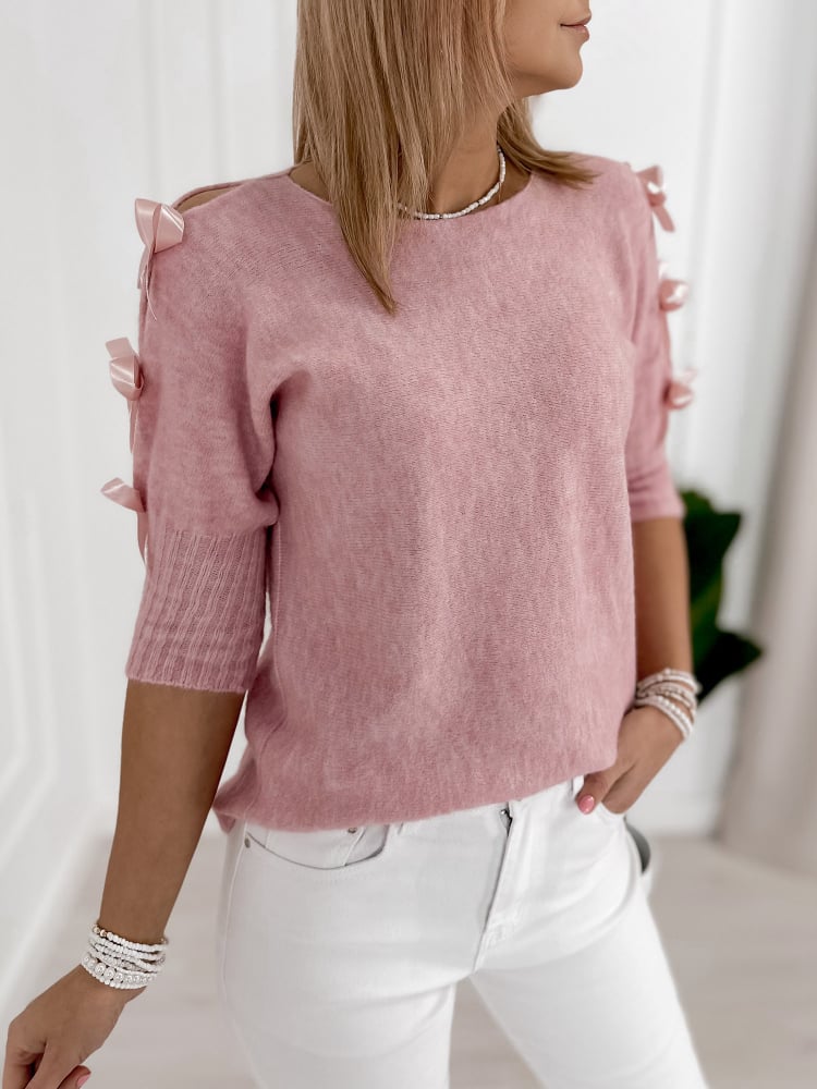 SWETER CORALINE PUDROWY RÓŻ