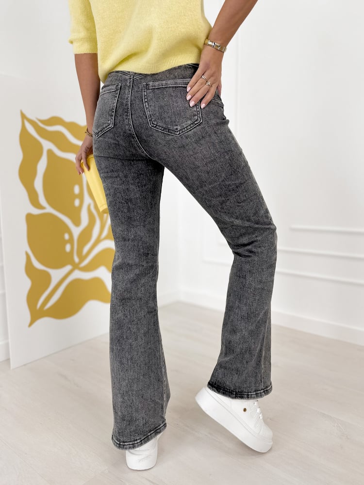 SPODNIE BROOKLYN JEANSOWE  SZARE