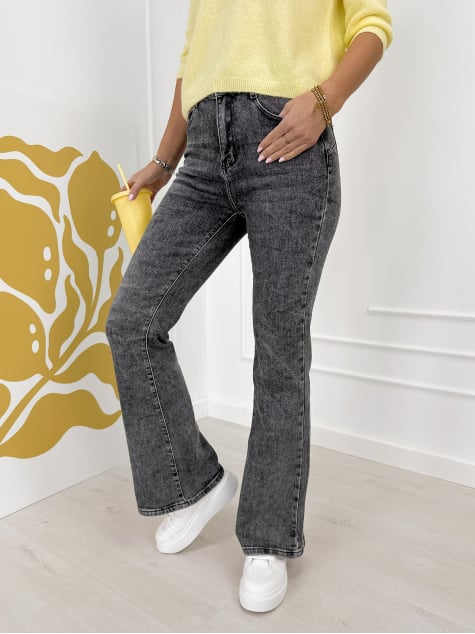 SPODNIE BROOKLYN JEANSOWE  SZARE