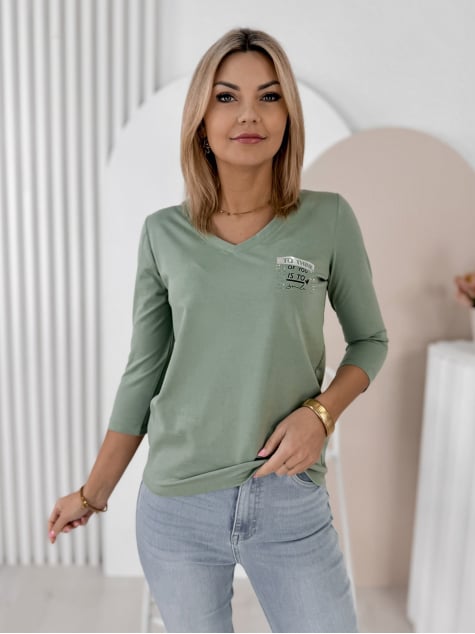 BLUZKA MERYN PISTACJOWA