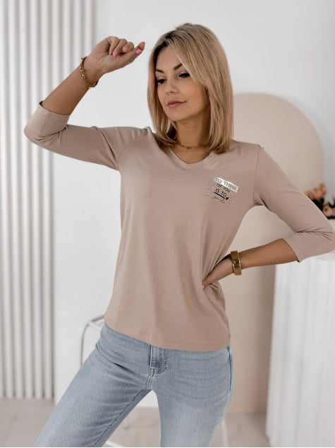 BLUZKA MERYN BEŻOWA