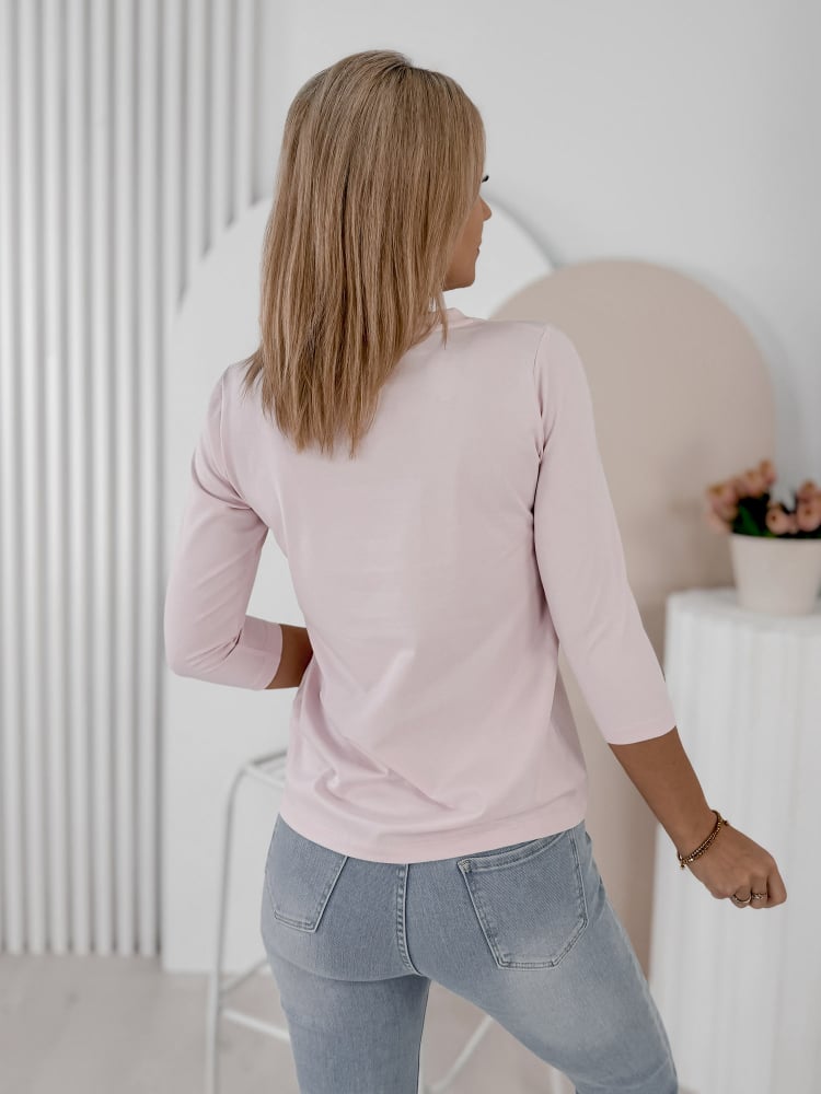 BLUZKA MERYN JASNORÓŻOWA