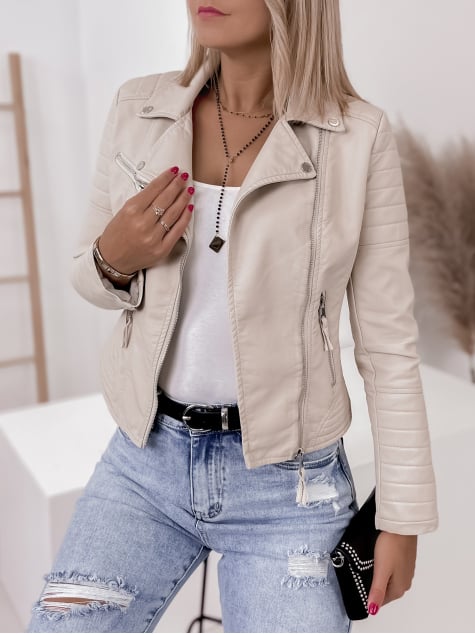 KURTKA DELMIRA BEŻOWA