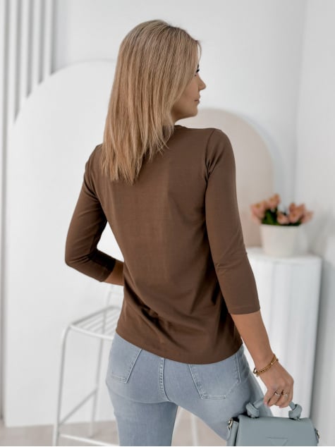 BLUZKA IGRITTE BRĄZOWA