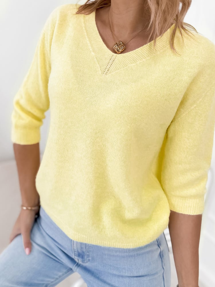 SWETER VERONA ŻÓŁTY