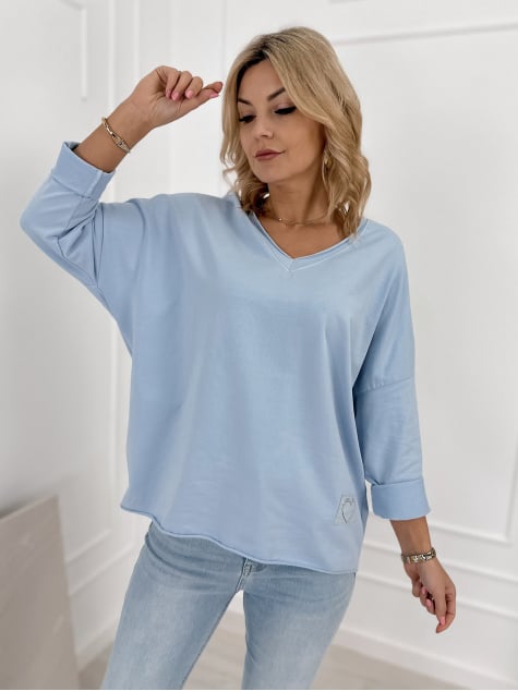 BLUZKA ROSEMARY BŁĘKITNA