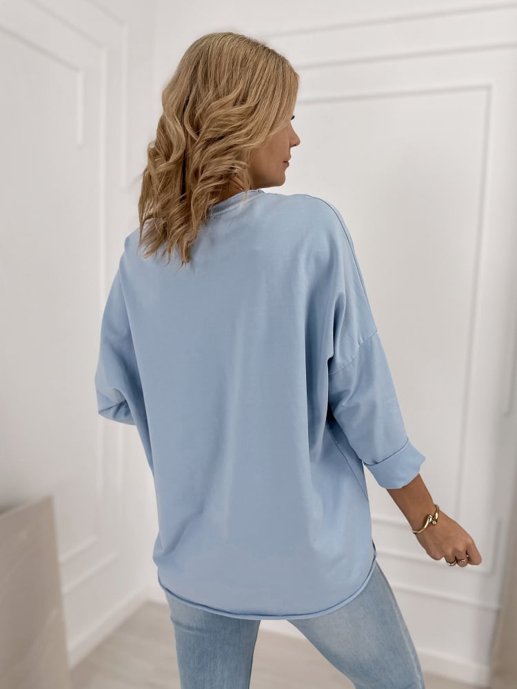 BLUZKA ROSEMARY BŁĘKITNA