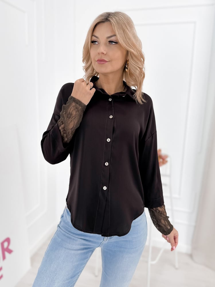 KOSZULA ELOISE CIEMNOBRĄZOWA