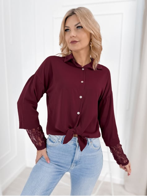 KOSZULA ELOISE BORDOWA