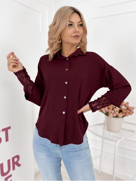 KOSZULA ELOISE BORDOWA