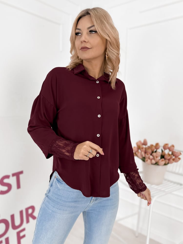 KOSZULA ELOISE BORDOWA