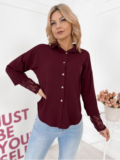 KOSZULA ELOISE BORDOWA