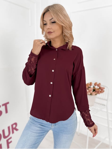 KOSZULA ELOISE BORDOWA