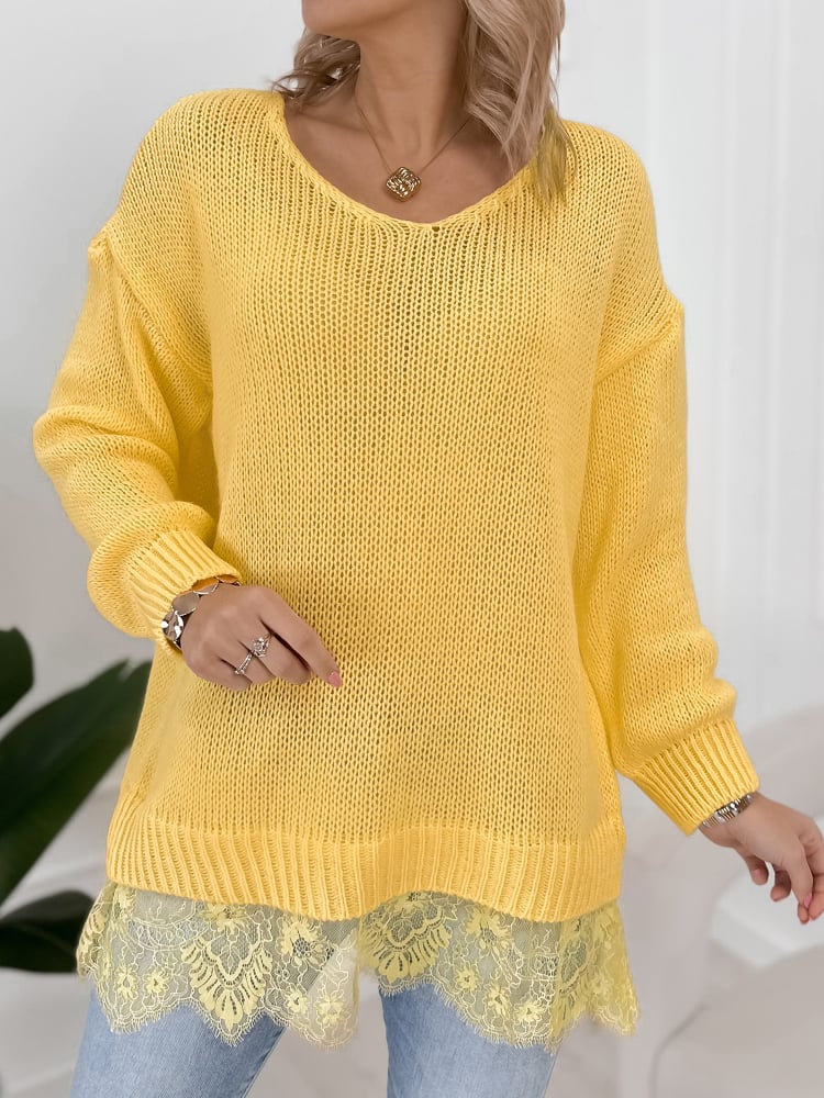 SWETER LENOX ŻÓŁTY