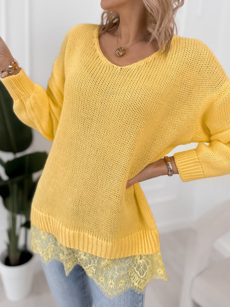 SWETER LENOX ŻÓŁTY