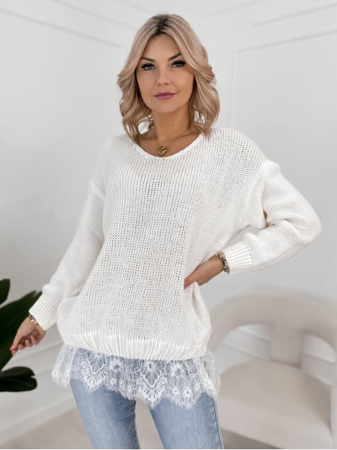 SWETER LENOX ECRU