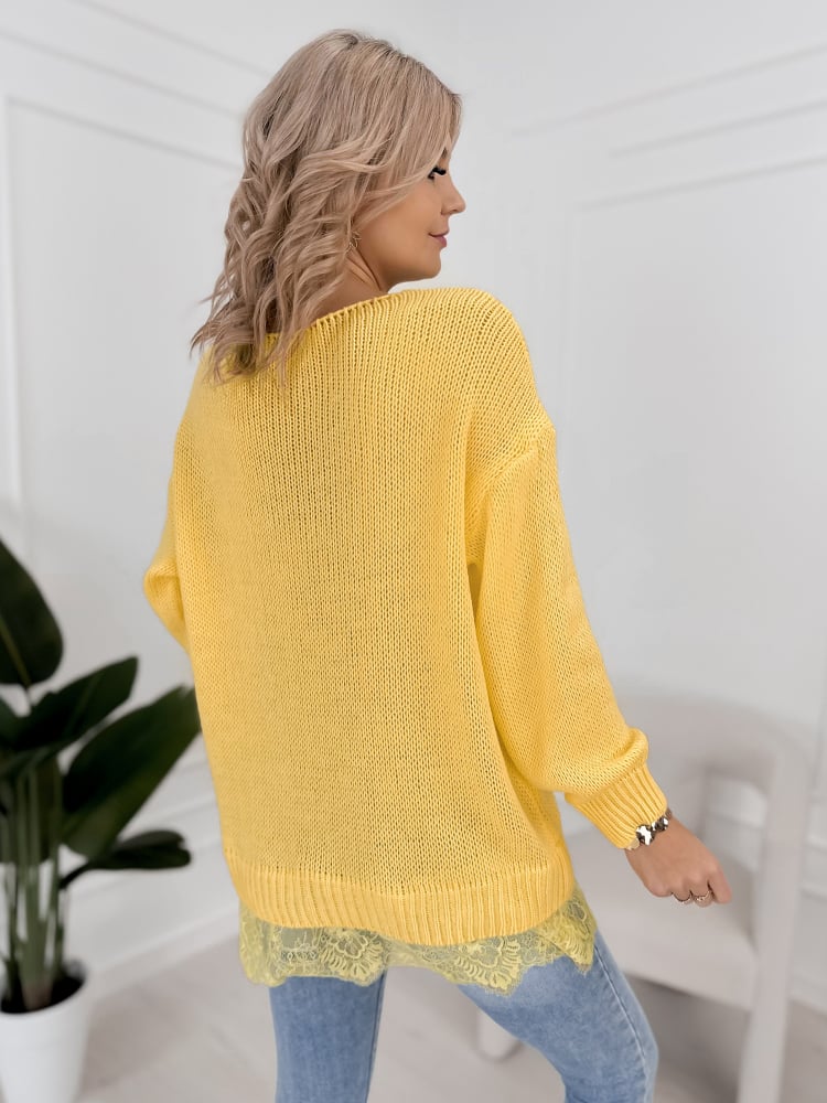 SWETER LENOX ŻÓŁTY
