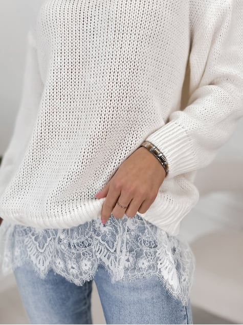 SWETER LENOX ECRU