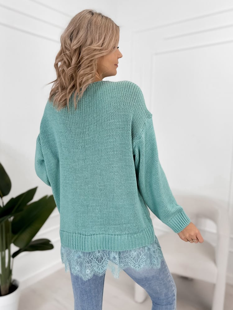 SWETER LENOX MIĘTOWY