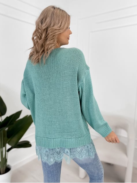 SWETER LENOX MIĘTOWY